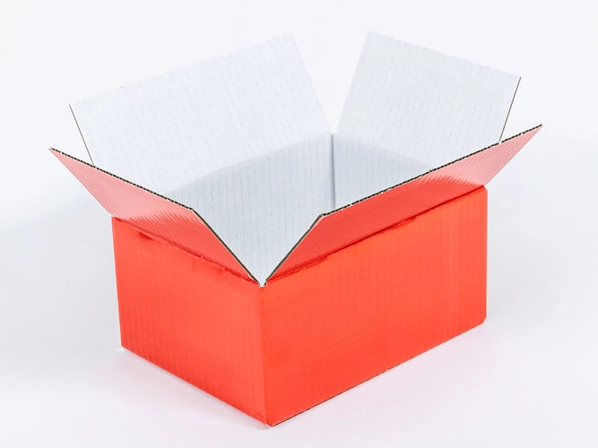 Rood kartonnen doos 200x150x100mm enkelgolf B 405 g/m² 20 stuks