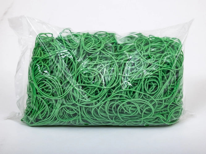 Elastiekjes 80 mm 1.5/1.5 Groen 1 kg verpakking 1 stuk
