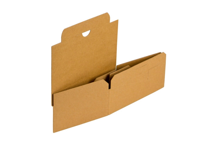 Kartonnen dozen 180x100x70mm enkelgolf E 390g/m2 bruin