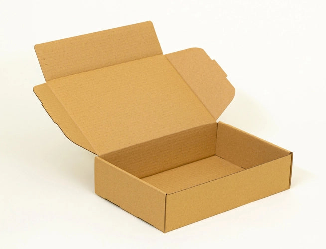 Kartonnen dozen 200x120x80mm enkelgolf B 320g/m2 bruin