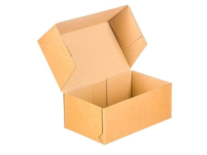 Kartonnen dozen 250x150x100mm enkelgolf E 340g/m2 bruin