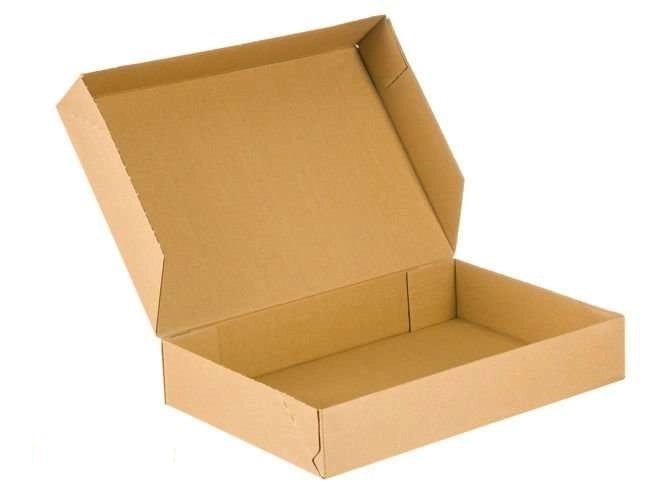 Kartonnen dozen 250x200x60mm enkelgolf E 380g/m2 bruin