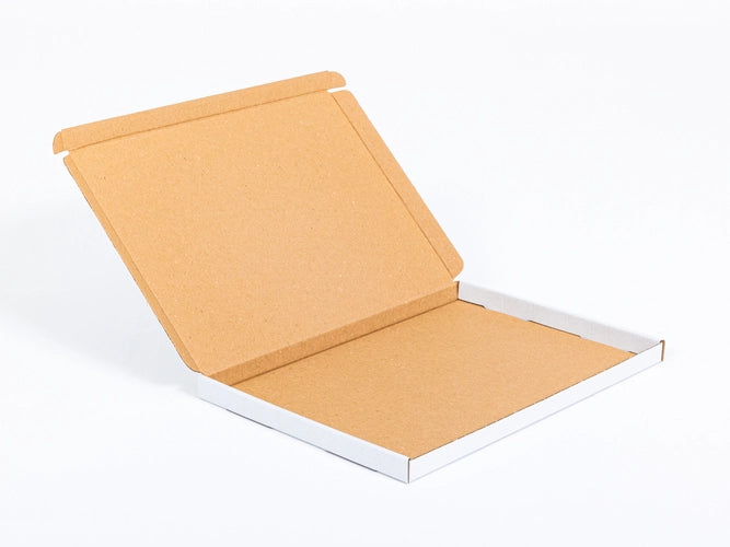 Kartonnen dozen 320x220x20mm enkelgolf E 370g/m2 Wit Poolse Postbrief M