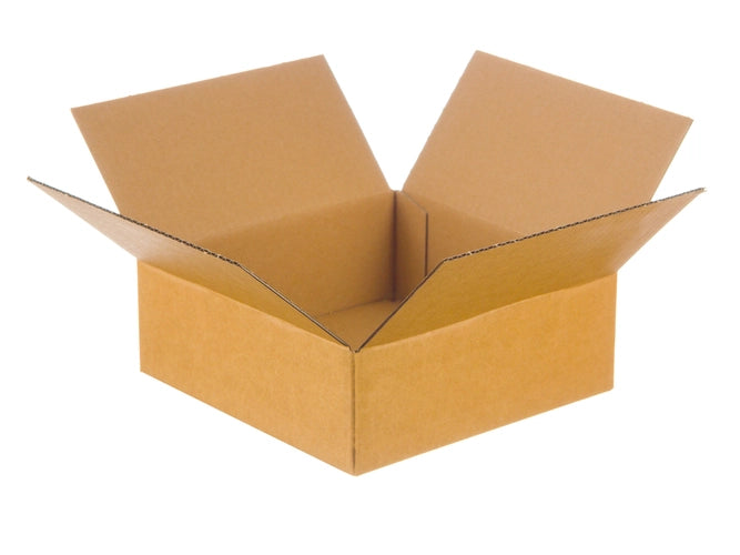 Kartonnen dozen 150x150x125mm binnenmaat enkelgolf B 320g/m2 bruin