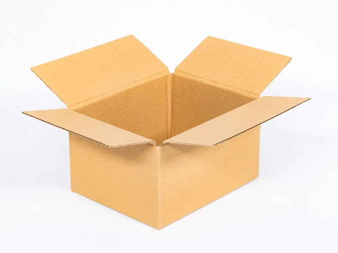 Kartonnen dozen 160x120x80mm enkelgolf B 380g/m2 bruin