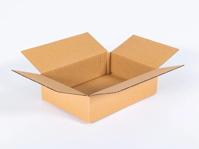 Kartonnen dozen 200x150x60mm enkelgolf B 380g/m2 bruin