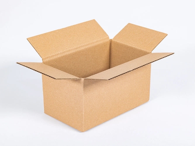 Kartonnen dozen 238x120x122mm binnenzijde enkelgolf B 360g/m2 bruin