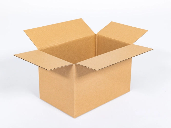 Kartonnen dozen 240x205x205mm enkelgolf B 440g/m2 bruin