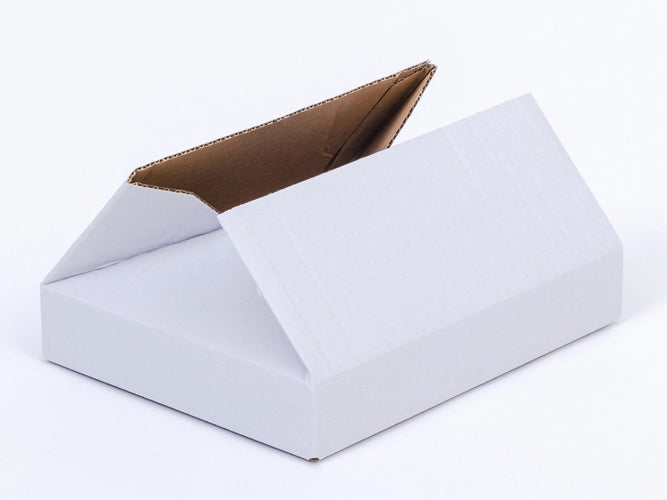 Kartonnen dozen 250x200x50mm enkelgolf B 360g/m2 Wit