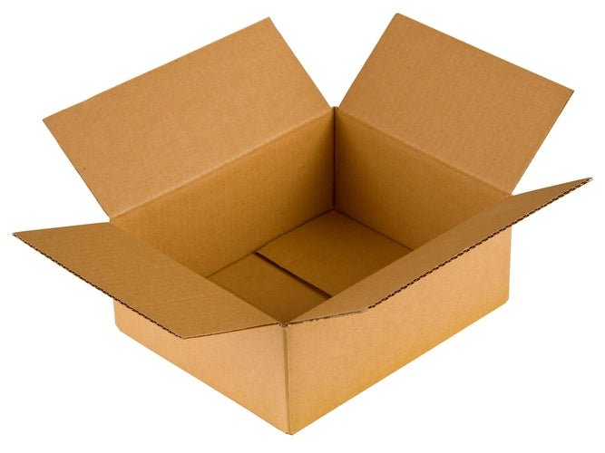 Kartonnen dozen 300x250x100mm enkelgolf B 320g/m2 bruin