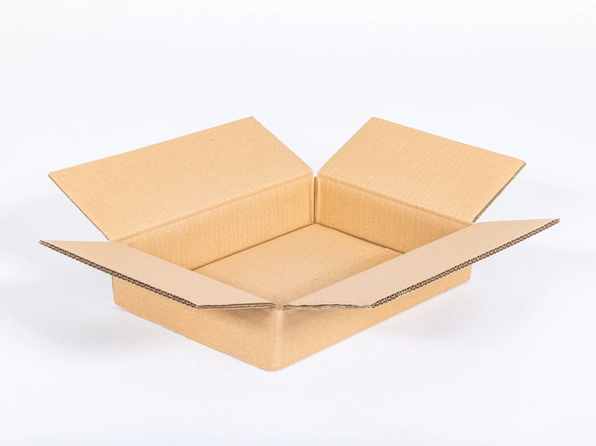 Kartonnen dozen 350x250x80mm dubbelgolf 560g/m2 bruin