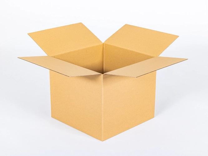 Kartonnen dozen 400x400x350mm enkelgolf B 380g/m2 bruin