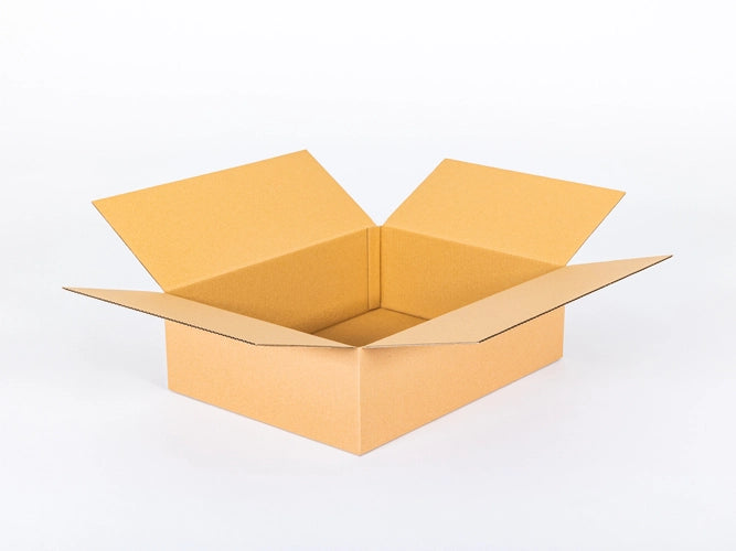 Kartonnen dozen 450x350x150mm enkelgolf B 380g/m2 bruin
