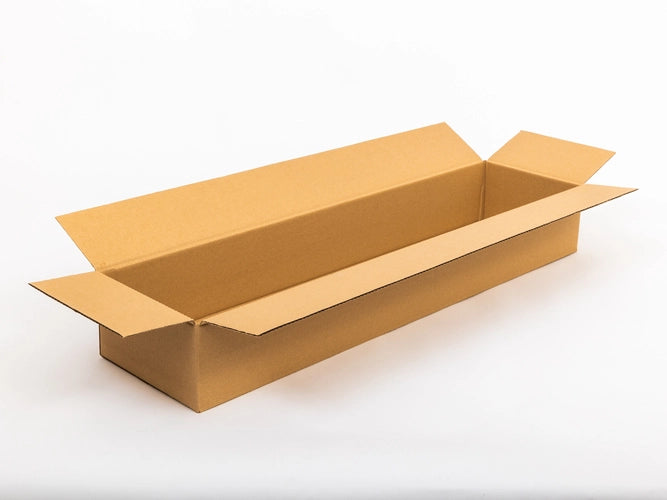 Elongated cardboard flap 1000x250x150mm 3W C 530g/m2 Gray
