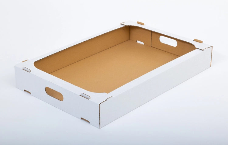 Donut box 600x400x85mm internal dimensions 3W B 380g/m2 White