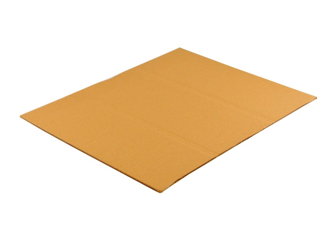 Kartonnen scheidingswand 1200x1000mm enkelgolf B 420g/m2 bruin