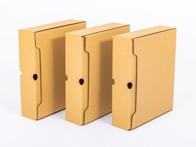 Doos archiwizacyjne voor documenten A4 320x80x285mm enkelgolf B 420 g/m² Bruin 10 stuks