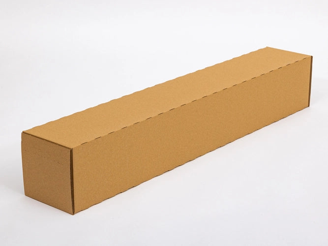 Kartonnen buis met plakstrip 150x150x900mm enkelgolf B 440g/m2 bruin