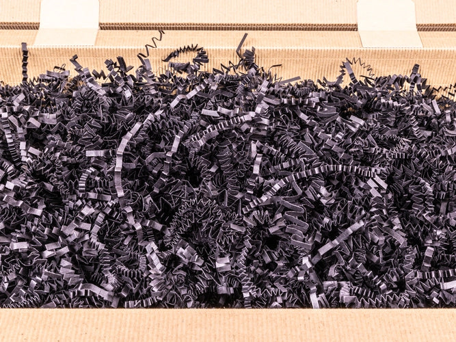 Vulmateriaal voor pakketten PakPak papierowy ecologisch decoratief Zwart / Karton 1kg 4 dozen