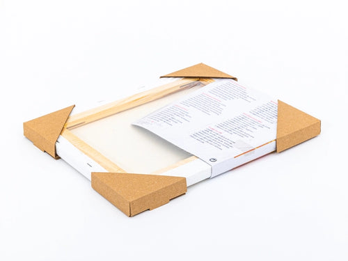 Beschermende kartonnen hoekstukken 80x20x80mm enkelgolf E 380g/m2 bruin