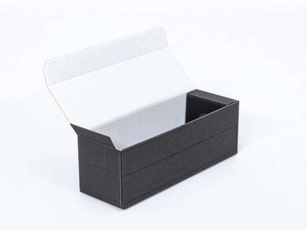Zwart decoratief Kartonnen dozen voor 1 fles wijn 323x105x110mm 4W 450g/m²