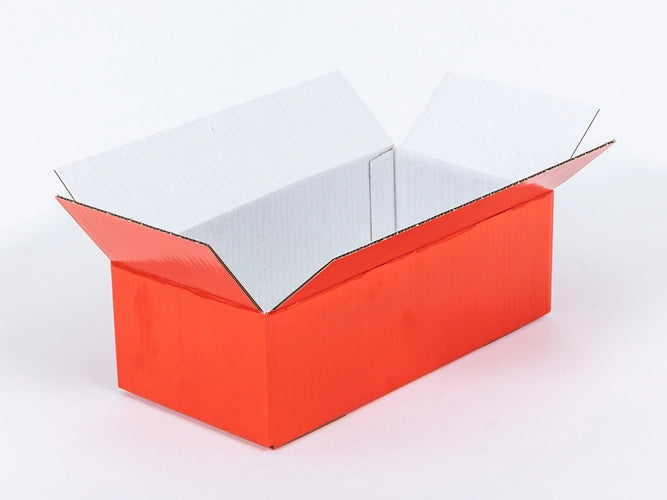 Rood kartonnen doos 300x150x100mm enkelgolf B 405 g/m² 20 stuks