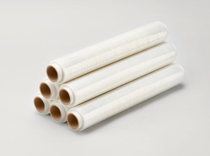 Transparante stretchfolie 1,5kg 23 mic.