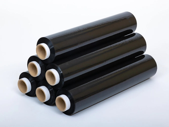 Stukstretch folie 3 kg 23 mic. Zwart