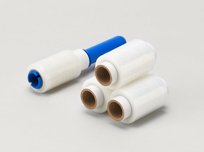 Stukstretch mini rap foil 10/14 23 mic transparant 0,3 kg