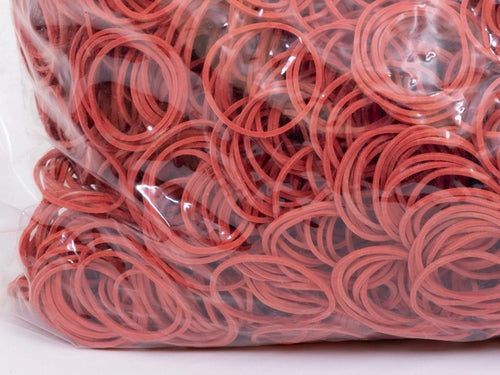 Elastiekjes 30 mm 1.5/1.5 Rood 1 kg verpakking 1 stuk