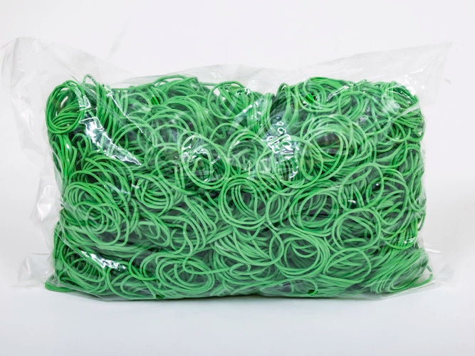 Elastiekjes 30 mm 1.5/1.5 Groen 1 kg verpakking 1 stuk