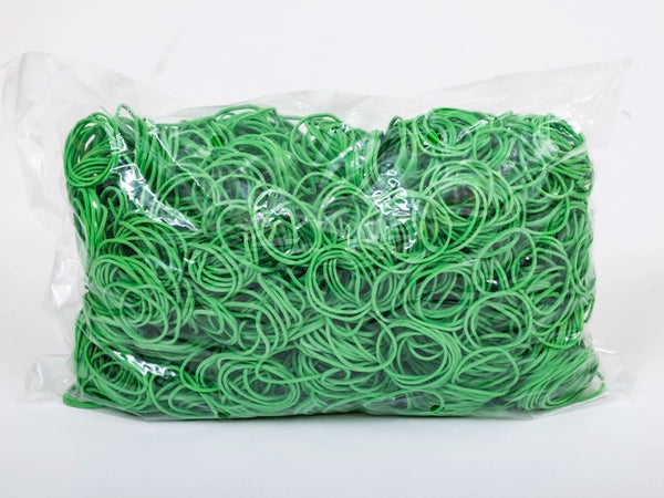 Elastiekjes 30 mm 1.5/1.5 Groen 1 kg verpakking 1 stuk