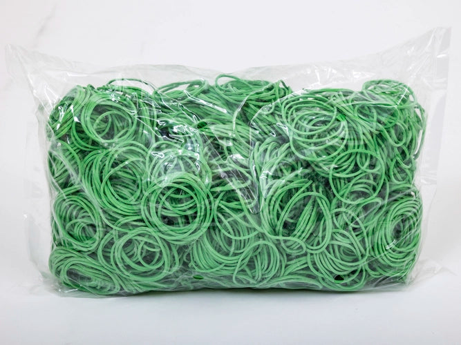 Elastiekjes 40 mm 1.5/1.5 Groen 1 kg verpakking 1 stuk