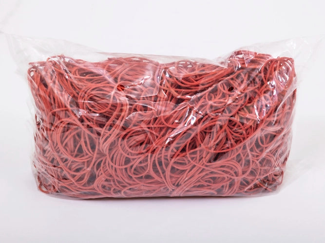 Elastiekjes 60 mm 1.5/1.5 Rood 1 kg verpakking 1 stuk