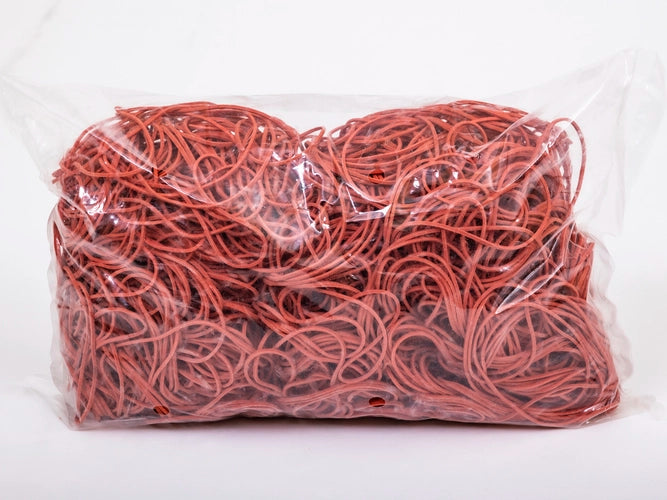 Elastiekjes 70 mm 1.5/1.5 Rood 1 kg verpakking 1 stuk
