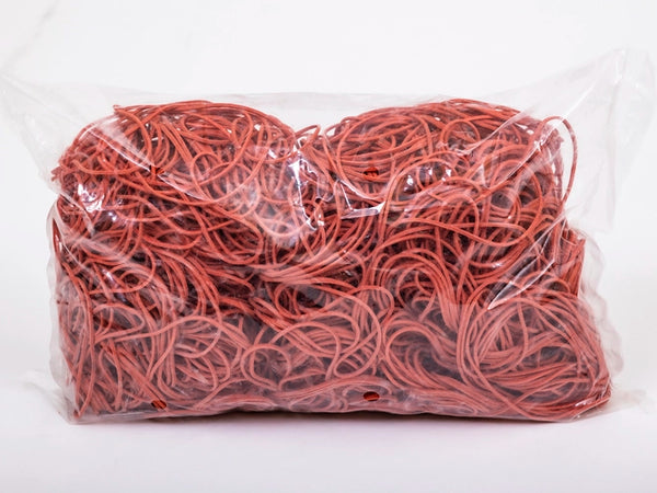 Elastiekjes 70 mm 1.5/1.5 Rood 1 kg verpakking 1 stuk