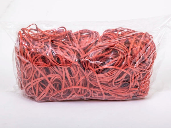 Elastiekjes 70 mm 3/1,5 Rood 1 kg verpakking 1 stuk