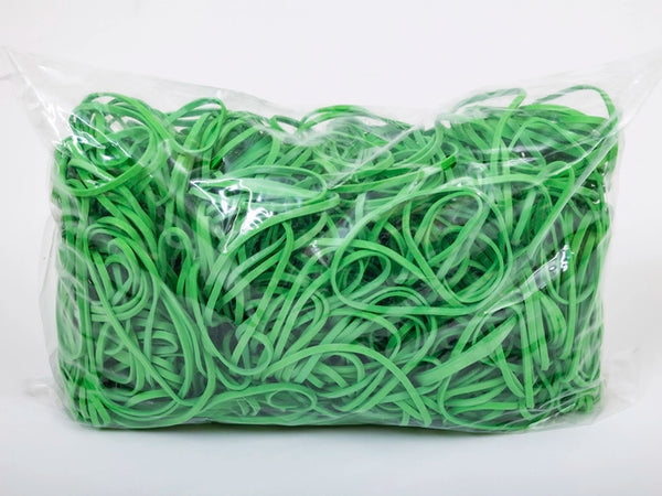 Elastiekjes 70 mm 3/1.5 Groen 1 kg verpakking 1 stuk