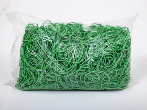 Elastiekjes 80 mm 1.5/1.5 Groen 1 kg verpakking 1 stuk