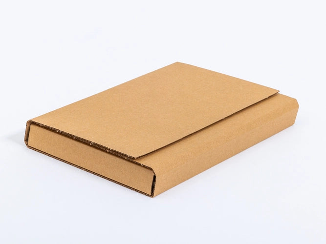 kartonnen brievenbus doos 330x220x100mm enkelgolf B 320g/m2 bruin