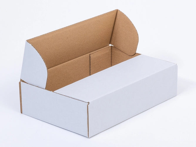 Kartonnen dozen 200x120x60mm enkelgolf B 360g/m2 Wit