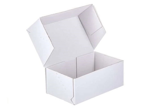 Kartonnen dozen 200x120x60mm enkelgolf E 390g/m2 Wit-Wit