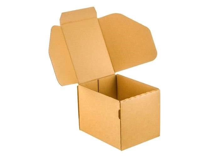 Kartonnen dozen 200x150x150mm enkelgolf B 380g/m2 bruin