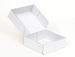 Kartonnen dozen 200x200x80mm enkelgolf E 420g/m2 Wit-Wit