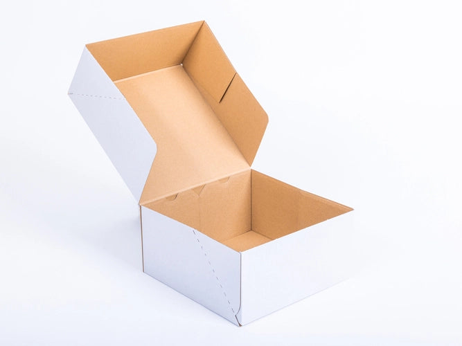 Fefco-doos 300x300x150mm enkelgolf E 350 g/m² Wit 20 stuks