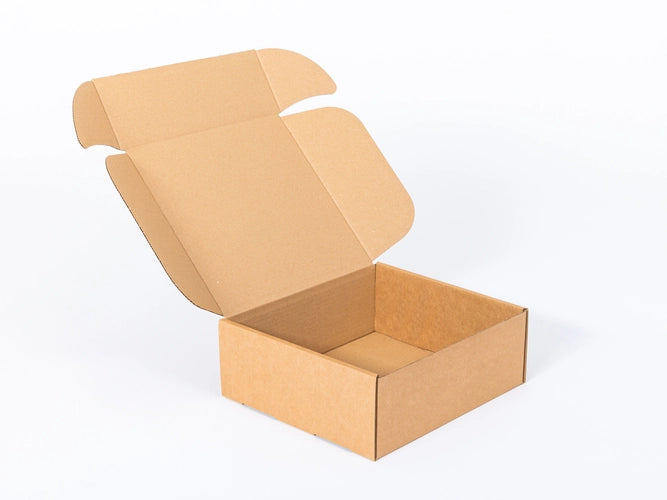 Kartonnen dozen 305x270x110mm enkelgolf B 450g/m2 Bruine kraftliner