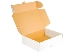 Kartonnen dozen 318x225x47mm enkelgolf E 350g/m2 Wit