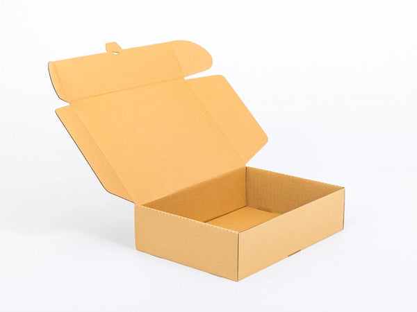 Kartonnen dozen 393x287x110mm binnenmaat enkelgolf B 400g/m2 bruin