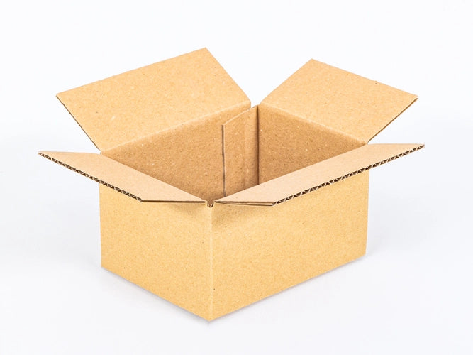 Kartonnen dozen 130x100x80mm enkelgolf B 380g/m2 bruin