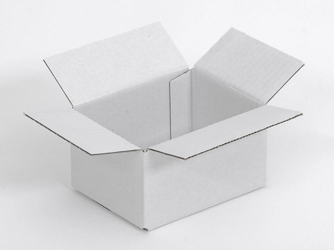 Kartonnen doos 130x100x80mm enkelgolf B 400 g/m² Wit-Wit 20 stuks